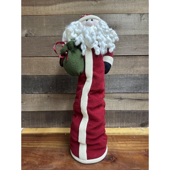 Expandable Plush Santa Decor 14”-21” Tall - Picture 2 of 5